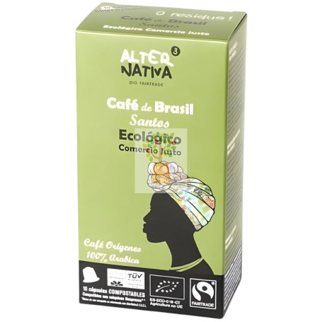 CÁPSULAS DE CAFÉ BRASIL SANTOS BIO 10 UNIDADES ALTERNATIVA 3