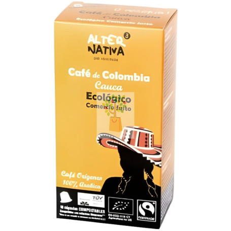 CÁPSULAS DE CAFÉ COLOMBIA CAUCA BIO 10 UNIDADES ALTERNATIVA 3