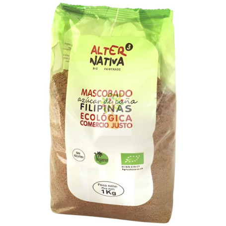 AZÚCAR DE CAÑA MASCOBADO FILIPINAS BIO 1KG ALTERNATIVA 3