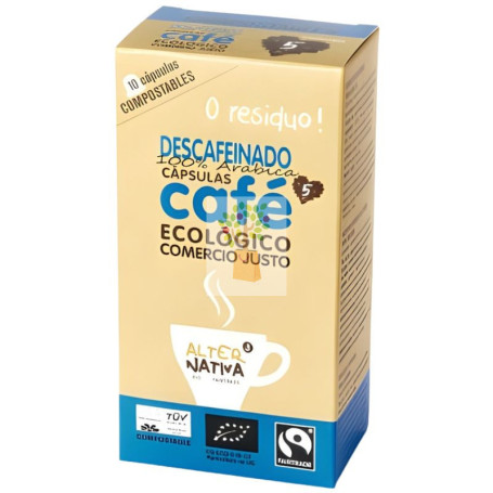 CÁPSULAS DE CAFÉ DESCAFEINADO BIO 10 UNIDADES ALTERNATIVA 3