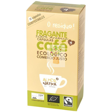 CÁPSULAS DE CAFÉ FRAGANTE BIO 10 UNIDADES ALTERNATIVA 3