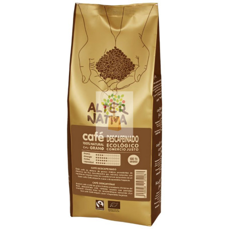 CAFÉ DESCAFEINADO EN GRANO BIO 500G ALTERNATIVA 3