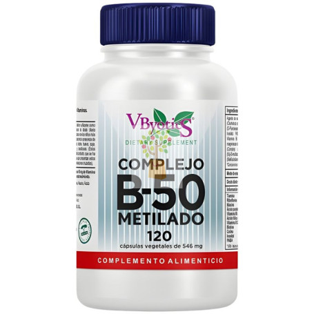 COMPLEJO B50 METILADO 120 CAPSULAS VBYOTICS