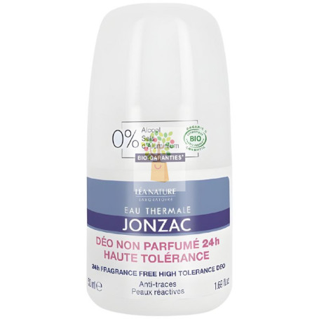 DESODORANTE ROLL-ON SIN PERFUME 24H 50ML EAU THERMALE JONZAC