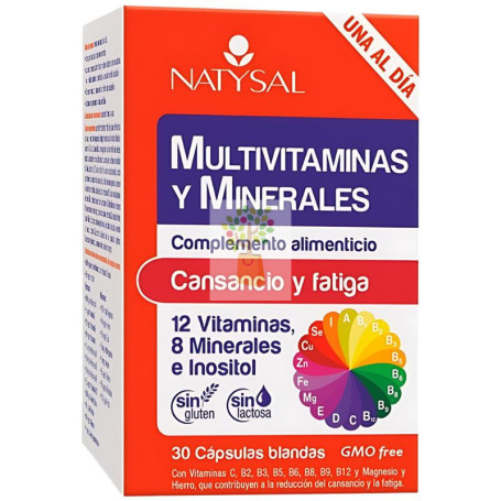 MULTIVITAMINAS Y MINERALES 30 CÁPSULAS NATYSAL