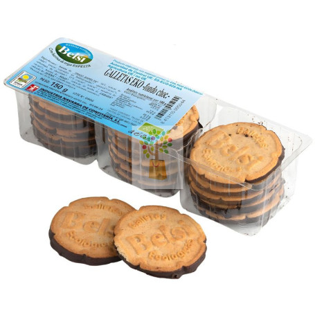 GALLETAS DE ESPELTA CON FONDO DE CHOCOLATE 150G BELSI