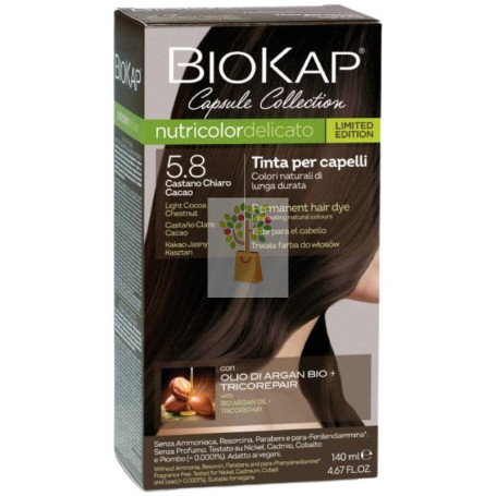 DELICATO 5.8 CASTAÑO CLARO CACAO EDICIÓN LIMITADA 140ML BIOKAP