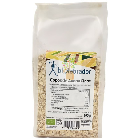 COPOS DE AVENA FINOS 500G BIOLABRADOR