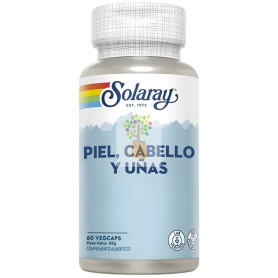 PIEL, CABELLO Y UÑAS 60 CÁPSULAS VEGETALES SOLARAY