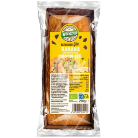 BIZCOCHO DE BANANA CON PEPITAS DE CHOCOLATE 250G BIOCOP
