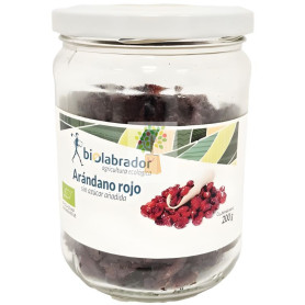 ARÁNDANO ROJO CON SIROPE DE MANZANA 200G BIOLABRADOR