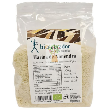 HARINA DE ALMENDRAS 300G BIOLABRADOR