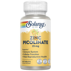 PICOLINATO DE ZINC 25MG 60 COMPRIMIDOS SOLARAY