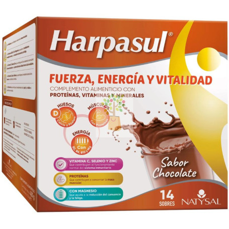 BATIDO FUERZA ENERGÍA Y VITALIDAD CHOCOLATE 14 SOBRES NATYSAL