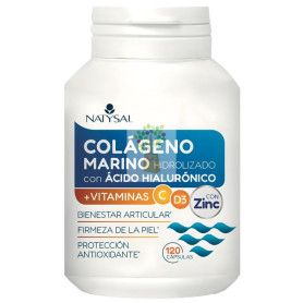 COLÁGENO MARINO CON ÁCIDO HIALURÓNICO 120 CÁPSULAS NATYSAL