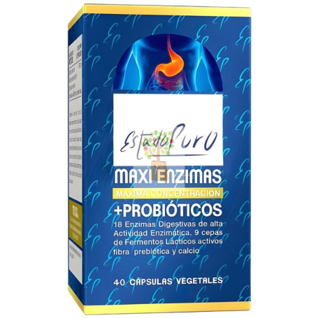 MAXI ENZIMAS CON PROBIÓTICOS 40 CÁPSULAS ESTADO PURO - TONGIL