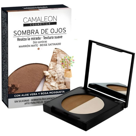 SOMBRA DE OJOS MARRÓN Y BEIGE CAMALEON