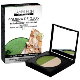 SOMBRA DE OJOS VERDE Y BEIGE CAMALEON