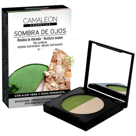 SOMBRA DE OJOS VERDE Y BEIGE CAMALEON