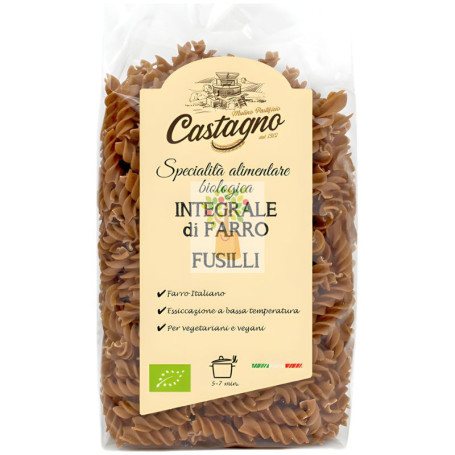 ESPIRALES DE ESPELTA INTEGRAL 500G CASTAGNO