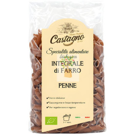 MACARRONES DE ESPELTA INTEGRAL 500G CASTAGNO