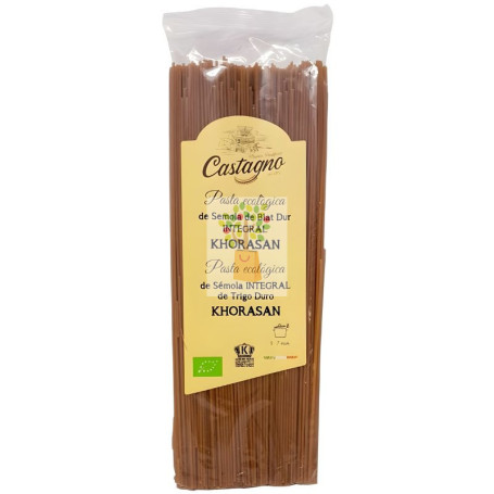 ESPAGUETIS KHORASAN (KAMUT) INTEGRAL 500G CASTAGNO