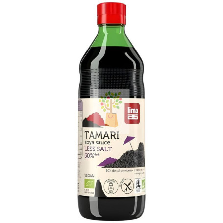 TAMARI 50% MENOS SAL 500ML LIMA