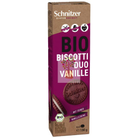GALLETAS RELLENAS DÚO VAINILLA SIN GLUTEN 130G SCHNITZER