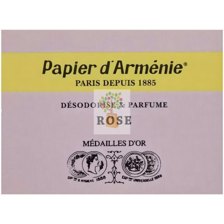 PAPEL DE ARMENIA ROSA 12 HOJAS PAPIER D´ARMÉNIE