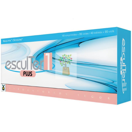 ESCULTER 1 PLUS 40 COMPRIMIDOS + 20 VIALES TEGOR