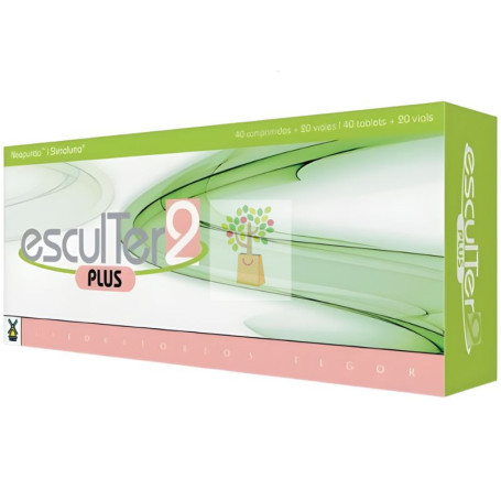 ESCULTER 2 PLUS 40 COMPRIMIDOS + 20 VIALES TEGOR
