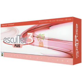 ESCULTER 3 PLUS 40 COMPRIMIDOS + 20 VIALES TEGOR