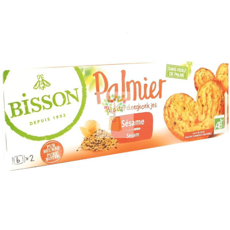 PALMERAS PALMIER SÉSAMO 100G BISSON