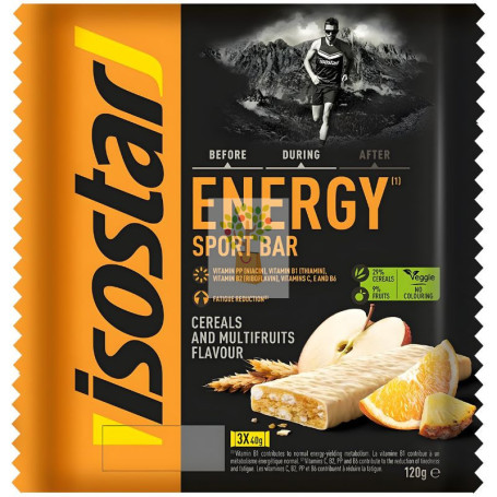 BARRITA HIGH ENERGY SABOR MULTIFRUTAS 3 UNIDADES ISOSTAR