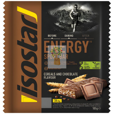 BARRITA HIGH ENERGY DE CHOCOLATE 3 UNIDADES ISOSTAR