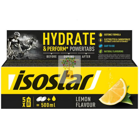 POWERTABS SABOR LIMÓN 10 COMPRIMIDOS EFERVESCENTES ISOSTAR