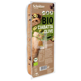 PAN CIABATTA CON ACEITUNAS SIN GLUTEN 180G SCHNITZER