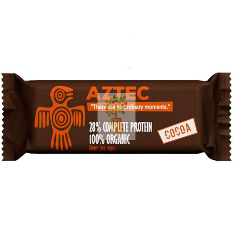 BARRITA ORGÁNICA PROTEICA CON CACAO AZTECA 50G MAYA ORGANIC