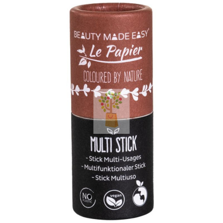 BARRA MULTI-STICK LABIOS Y MEJILLAS MARRÓN 6G BEAUTY MADE EASY
