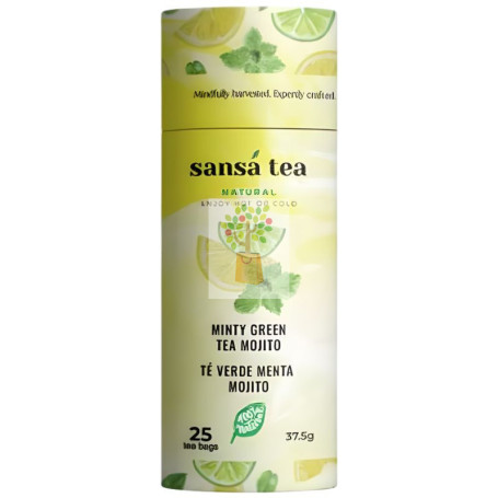 INFUSIÓN TÉ VERDE Y MENTA ESTILO MOJITO 25 FILTROS MAYA ORGANIC