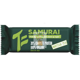 BARRITA ORGÁNICA PROTEICA CON TÉ MATCHA SAMURAI 50G MAYA ORGANIC