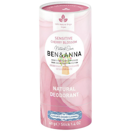 DESODORANTE SENSITIVE FLOR DE CEREZO 40G BEN&ANNA