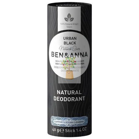 DESODORANTE URBAN BLACK EN ENVASE DE CARTÓN 40G BEN&ANNA