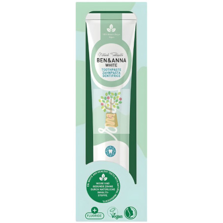 DENTÍFRICO WHITE CON FLÚOR 75ML BEN&ANNA