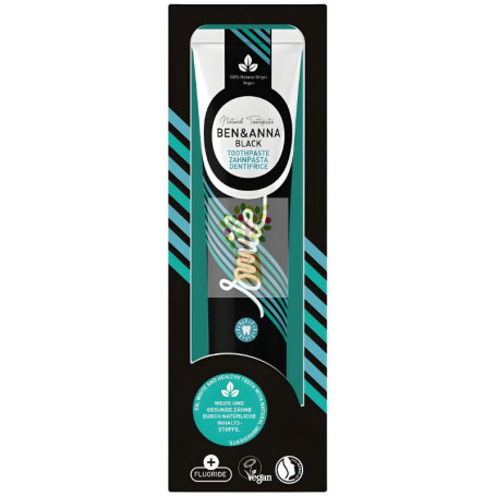 DENTÍFRICO BLACK CON FLÚOR 75ML BEN&ANNA
