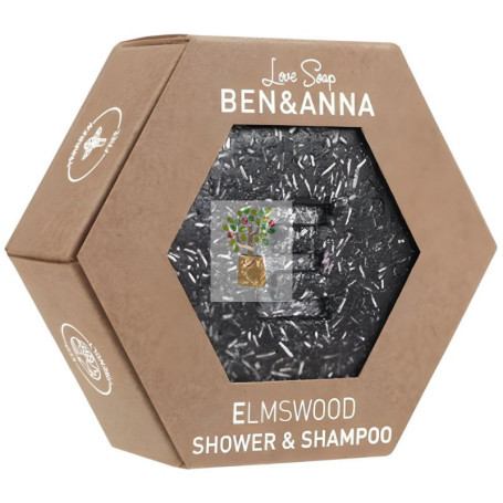 CHAMPÚ Y GEL SÓLIDO ELM WOOD 60G BEN&ANNA