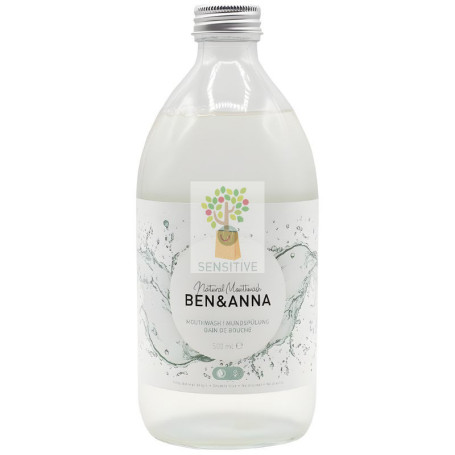 ENJUAGUE BUCAL EN BOTELLA DE CRISTAL 500ML BEN&ANNA