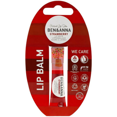 BÁLSAMO LABIAL ECOLÓGICO DE FRESA 6G BEN&ANNA