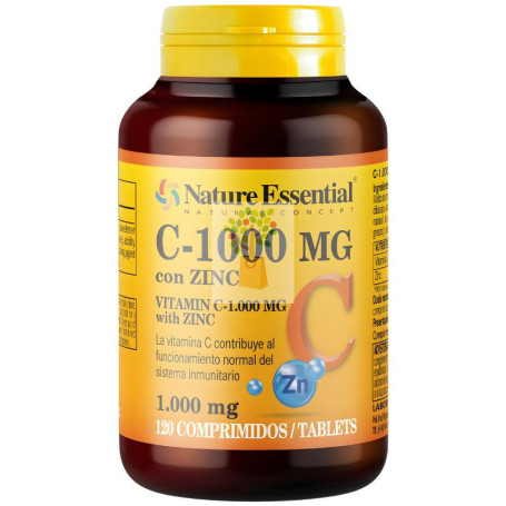 VITAMINA C + ZINC 120 COMPRIMIDOS NATURE ESSENTIAL