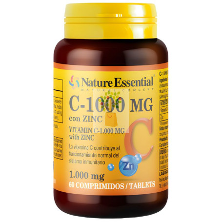 VITAMINA C + ZINC 60 COMPRIMIDOS NATURE ESSENTIAL